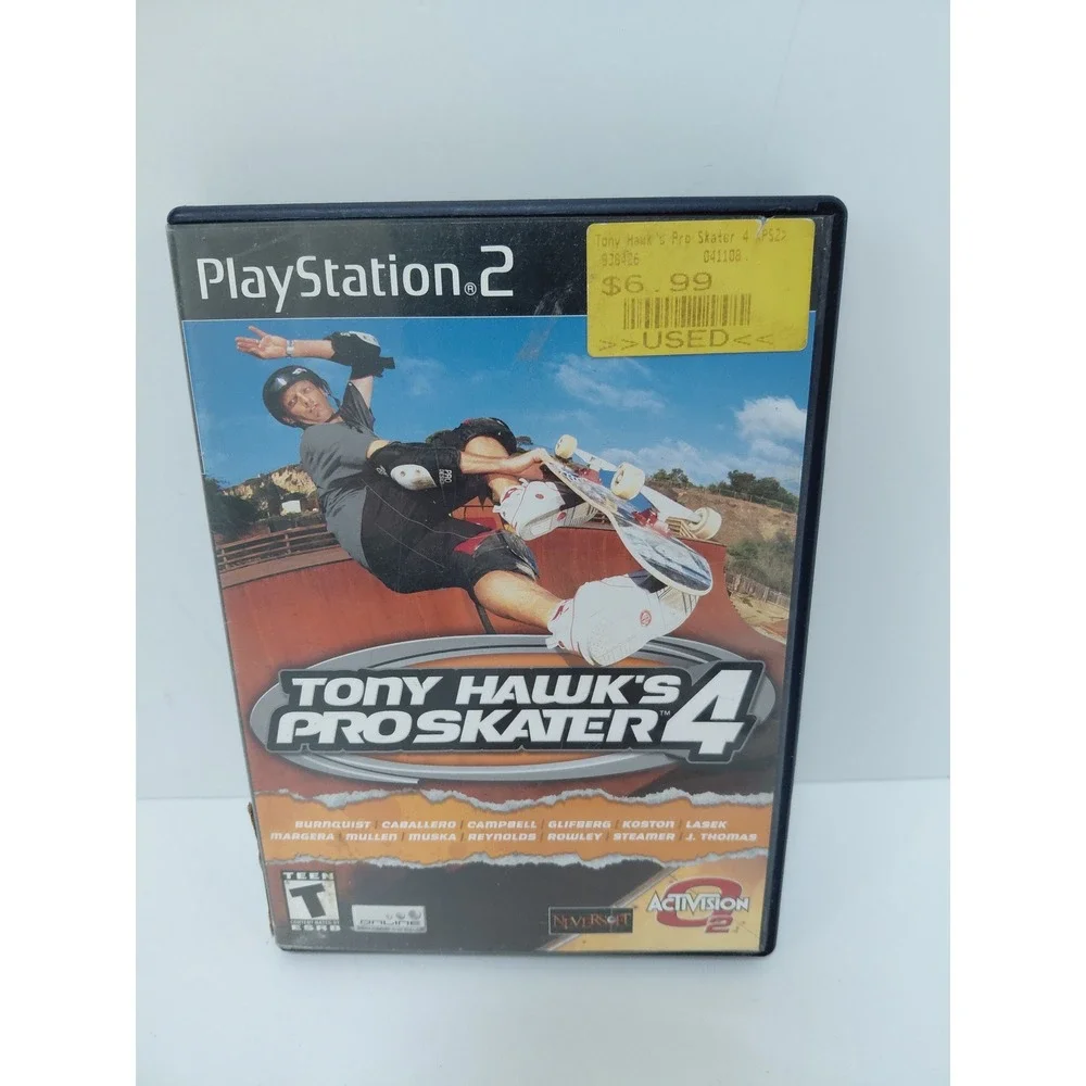 Tony Hawk's Pro Skater 4 Sony PlayStation 2 PS2 Video Game Activision 2002